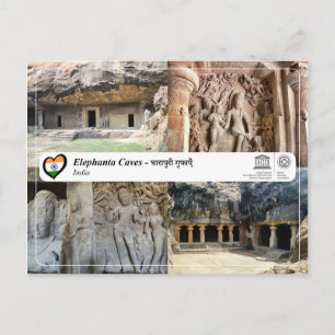 Unesco WHS - Elephanta Caves Vykort