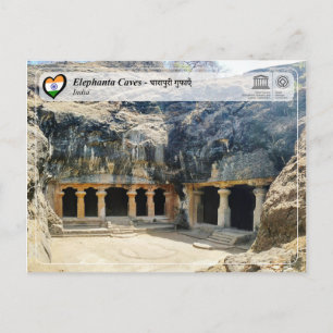 Unesco WHS - Elephanta Caves Vykort