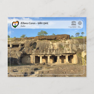 Unesco WHS - Ellora Caves Vykort