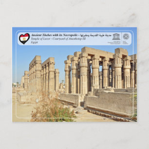 UNESCO WHS - Forntida Thebe - Luxor-templet Vykort