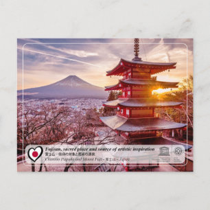 UNESCO WHS - Fujisan - Fujibergen - 富士山 Vykort