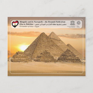 Unesco WHS - Gizas pyramider Vykort