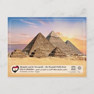 Unesco WHS - Gizas pyramider Vykort