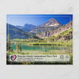 UNESCO WHS - Glacier NP - Atsina Sjö Vykort