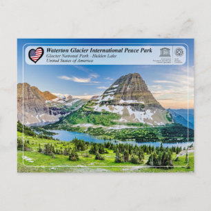 UNESCO WHS - Glacier NP - Gömt Sjö Vykort