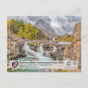 UNESCO WHS - Glacier NP - Swiftcurrent Falls Post Vykort