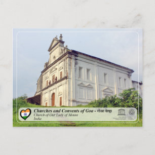 Unesco WHS - Goa - Dam bergets kyrka Vykort
