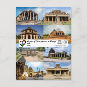 Unesco WHS - Group of Monuments at Hampi Vykort