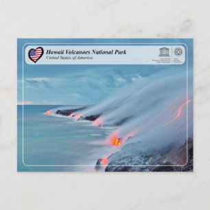 Unesco WHS - Hawaii Vulkaners nationalpark Postc Vykort