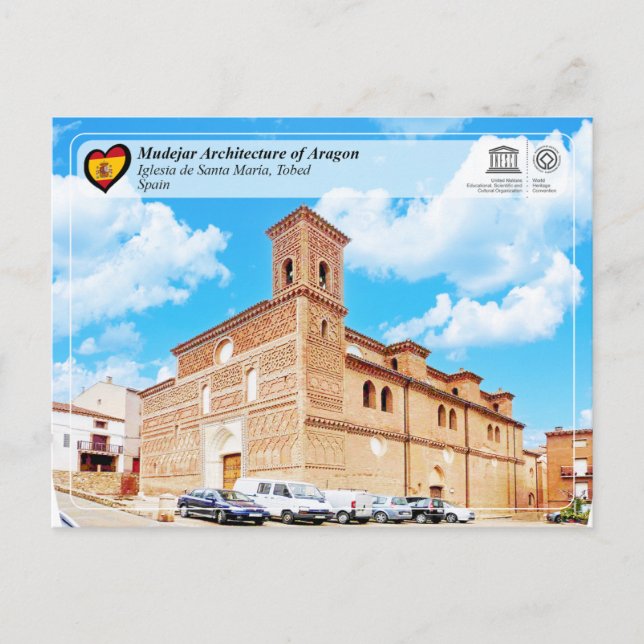 UNESCO WHS - Iglesia de Santa María Vykort (Framsida)