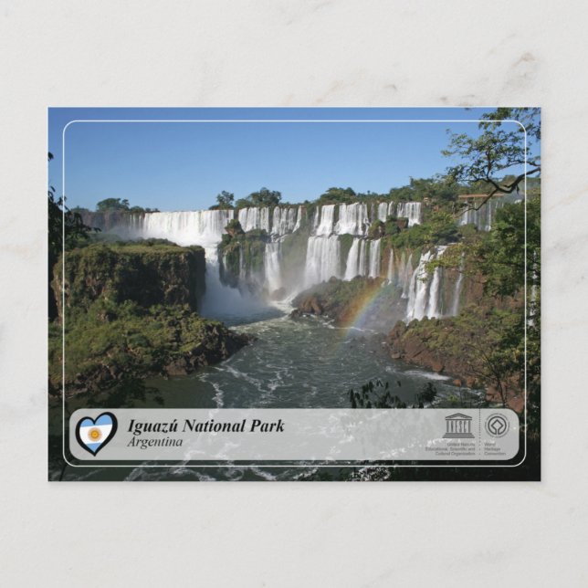 Unesco WHS - Iguazu nationalpark Vykort (Framsida)