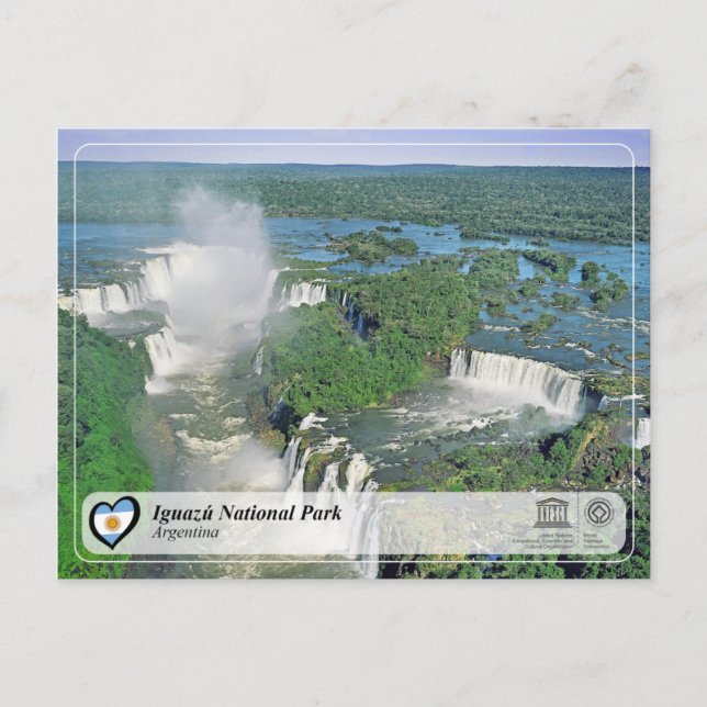 Unesco WHS - Iguazu nationalpark Vykort (Framsida)