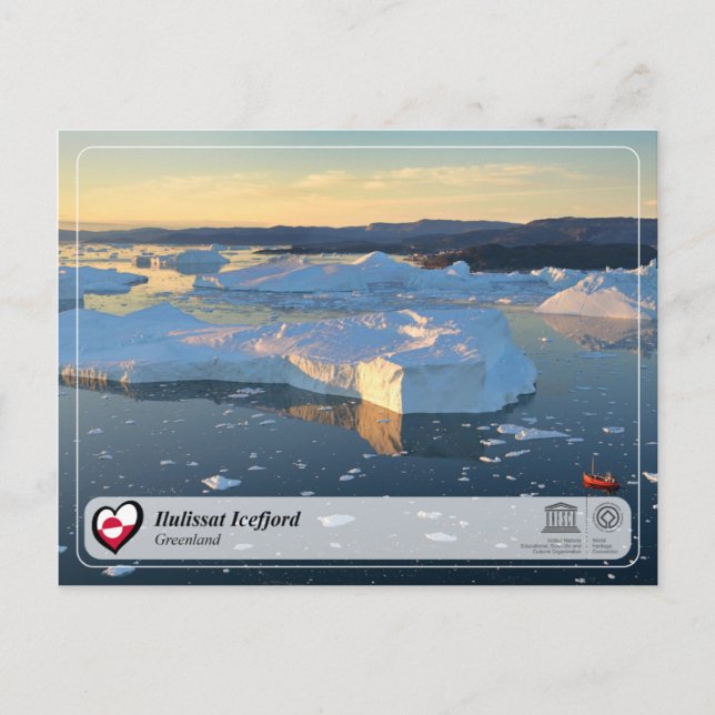 UNESCO WHS - Ilulissat Icefjord Vykort (Framsida)