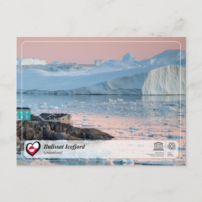 UNESCO WHS - Ilulissat Icefjord Vykort (Framsida)