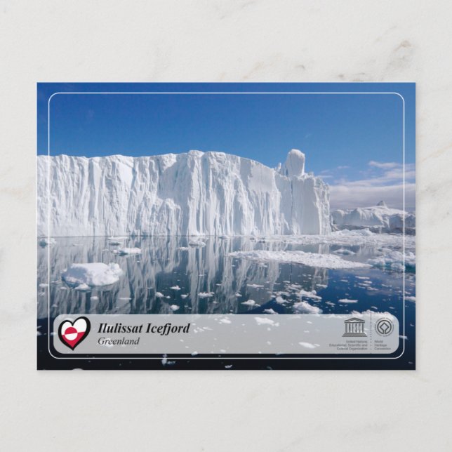 UNESCO WHS - Ilulissat Icefjord Vykort (Framsida)