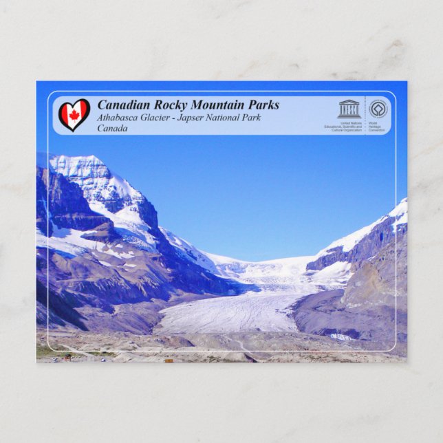 Unesco WHS - Jasper nationalpark Vykort (Framsida)