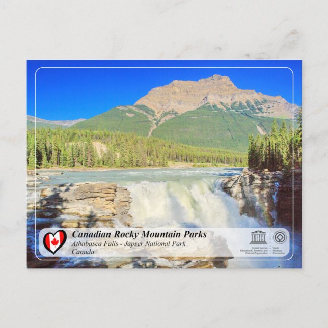 Unesco WHS - Jasper nationalpark Vykort (Framsida)