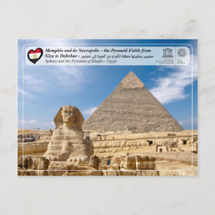 UNESCO WHS - Khafres pyramid (Chephren) Vykort