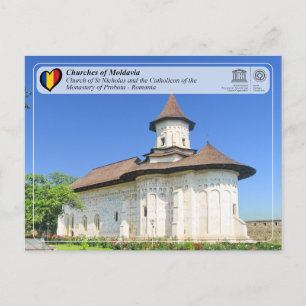 UNESCO WHS - kyrkor i Moldavien - Probota Vykort