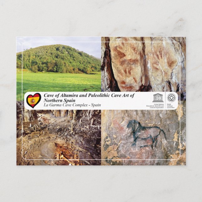 UNESCO WHS - La Garma grottkomplexet Vykort (Framsida)