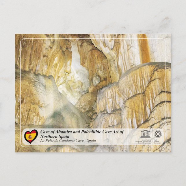 UNESCO WHS - La Peña de Candamo Cave Vykort (Framsida)