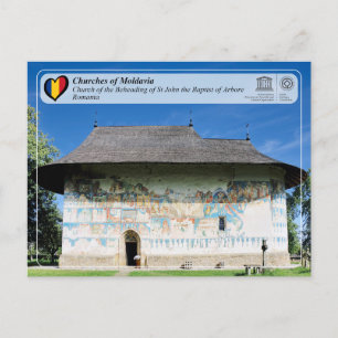 Unesco WHS - Moldaviens kyrkor - Arbore Vykort