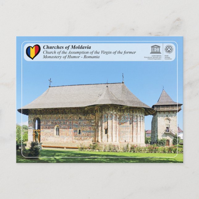 UNESCO WHS - Moldaviens kyrkor - Humor Vykort (Framsida)