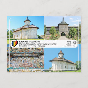 Unesco WHS - Moldaviens kyrkor - Probota Vykort