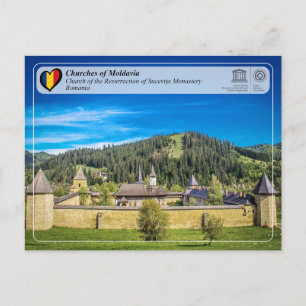 Unesco WHS - Moldaviens kyrkor - Sucevita Vykort
