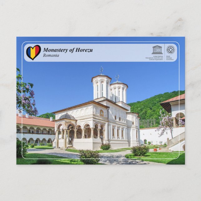 UNESCO WHS - Monastery of Horezu Postcard Vykort (Framsida)