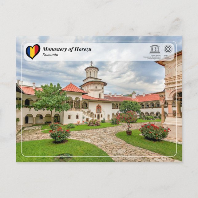 UNESCO WHS - Monastery of Horezu Postcard Vykort (Framsida)