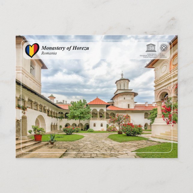 UNESCO WHS - Monastery of Horezu Postcard Vykort (Framsida)
