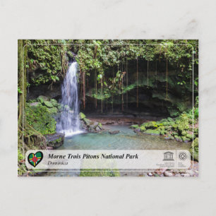 Unesco WHS - Morne Trois Pitons nationalpark Vykort