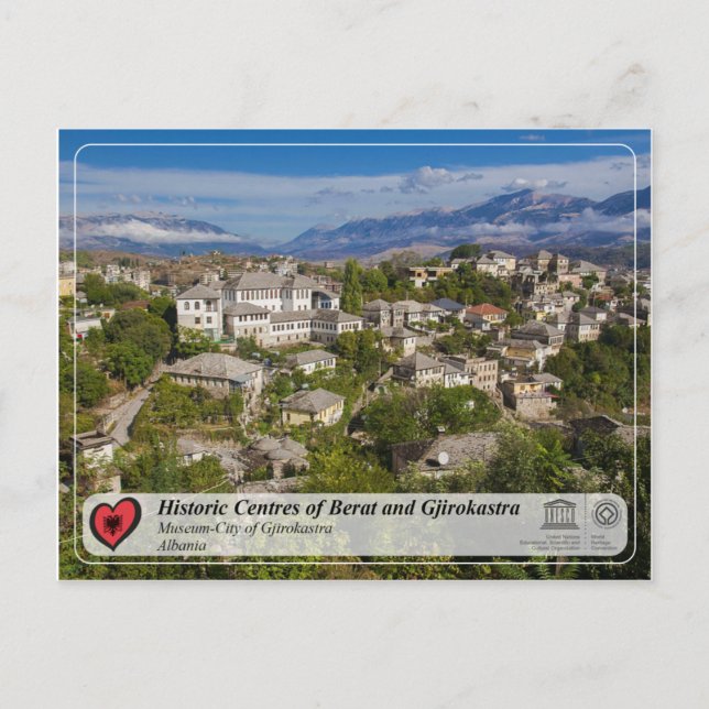 UNESCO WHS - Museum-City of Gjirokastra Vykort (Framsida)
