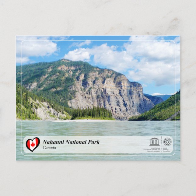 Unesco WHS - Nahanni nationalpark Vykort (Framsida)