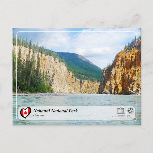 Unesco WHS - Nahanni nationalpark Vykort (Framsida)