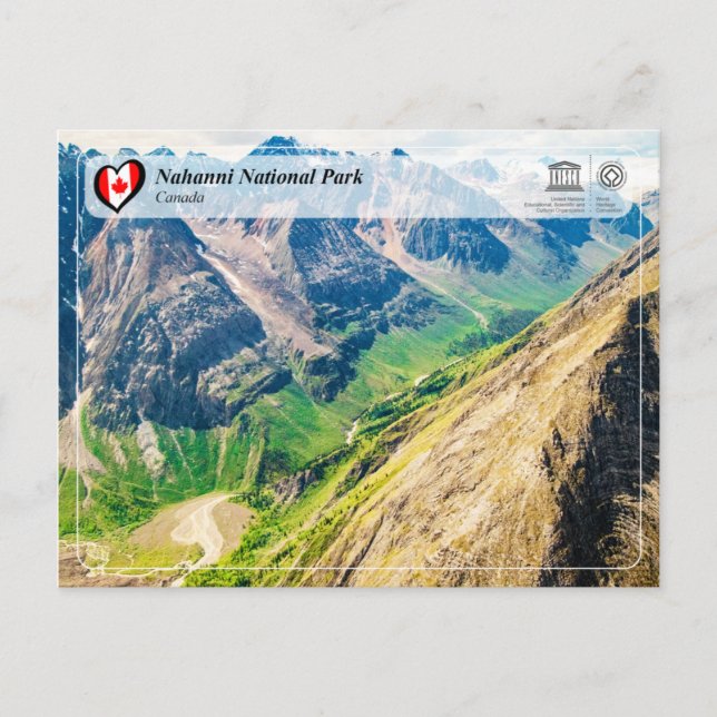 UNESCO WHS - Nahanni nationalpark Vykort (Framsida)