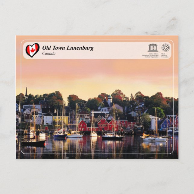 Unesco WHS - Old Town Lunenburg Vykort (Framsida)