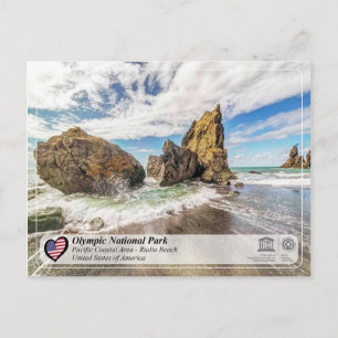 Unesco WHS - Olympic National Park - Rialto Beach Vykort