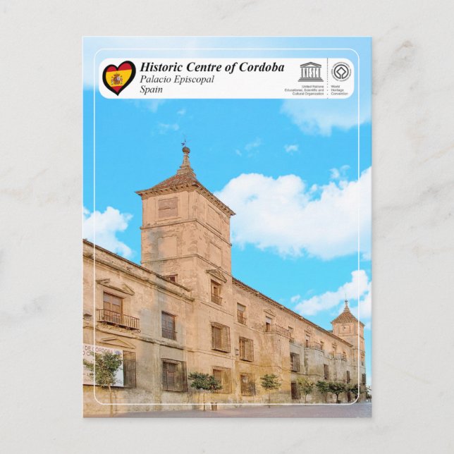 UNESCO WHS - Palacio Episcopal de Córdoba Vykort (Framsida)