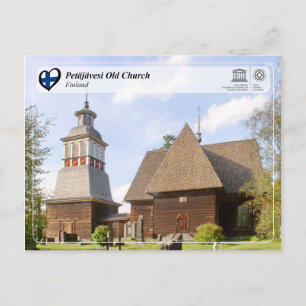 Unesco WHS - Petäjävesi Gamla kyrkan Vykort