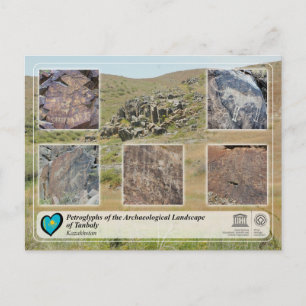 UNESCO WHS - Petroglyfer i Tanbaly Vykort