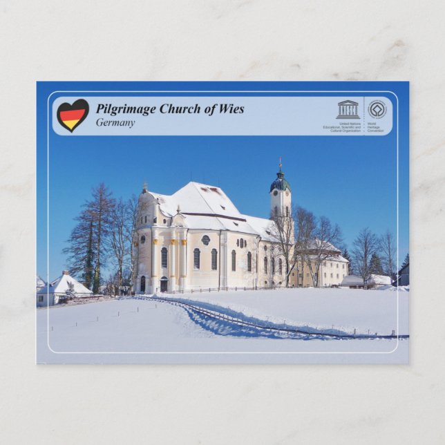 Unesco WHS - Pilgrimage Church of Wies Vykort (Framsida)