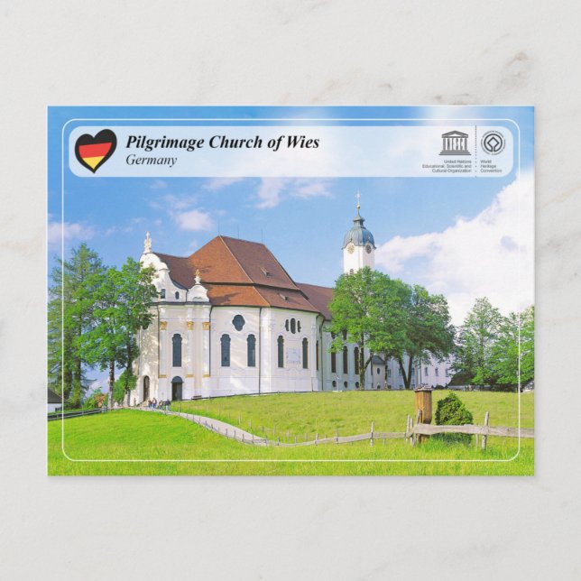 Unesco WHS - Pilgrimage Church of Wies Vykort (Framsida)