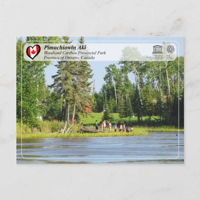 Unesco WHS - Pimachiowin Aki Vykort (Framsida)