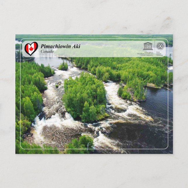Unesco WHS - Pimachiowin Aki Vykort (Framsida)