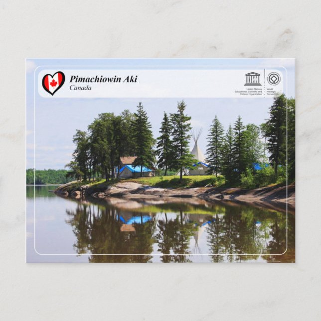 Unesco WHS - Pimachiowin Aki Vykort (Framsida)