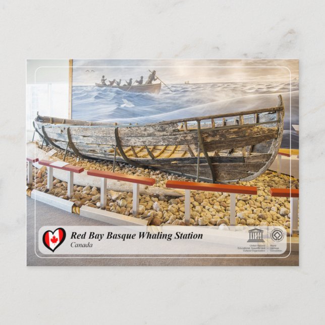 UNESCO WHS - Red Bay Bque Whaling Station Vykort (Framsida)