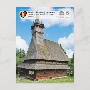 UNESCO WHS - S:t Nikolaus kyrka i Budesti Vykort