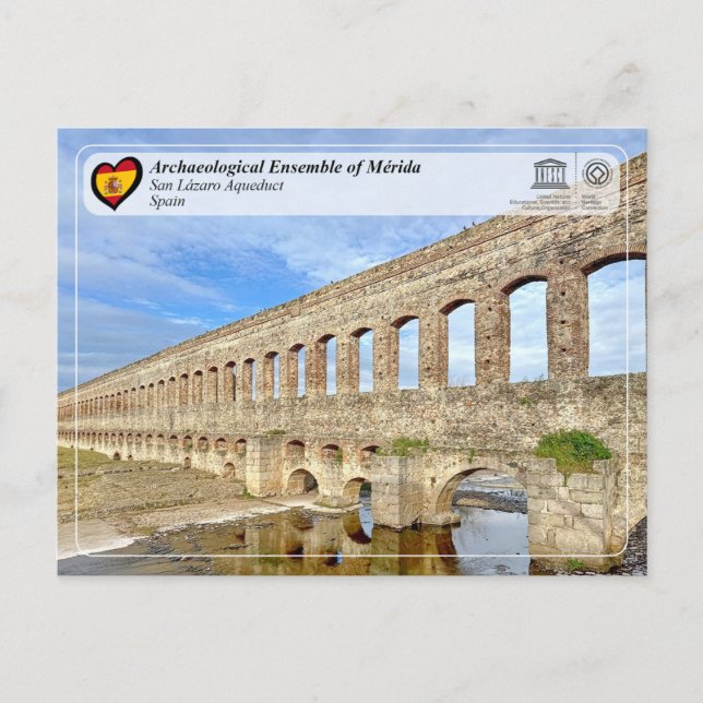 UNESCO WHS - San Lázaro-akvedukten Vykort (Framsida)